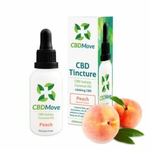 chilliwack cbdmove peach tincture cbd isolate 1000mg