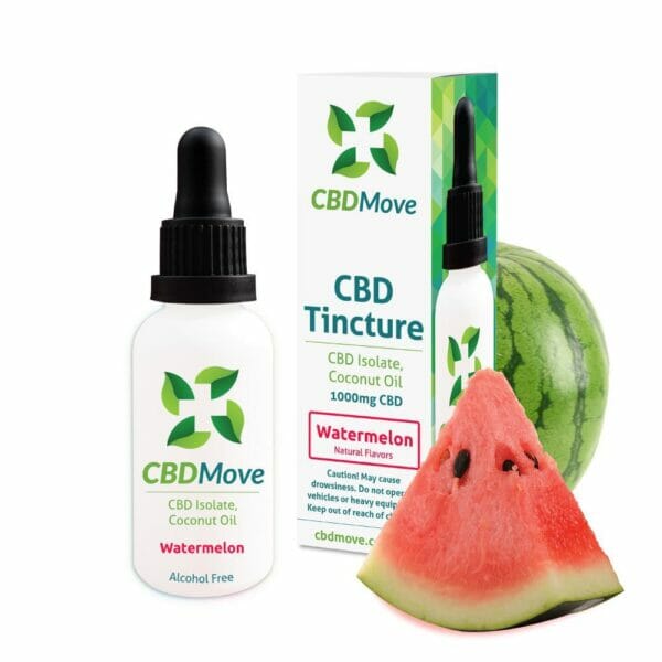 chilliwack cbdmove watermelon tincture cbd isolate 1000mg